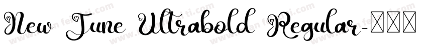 New June Ultrabold Regular字体转换